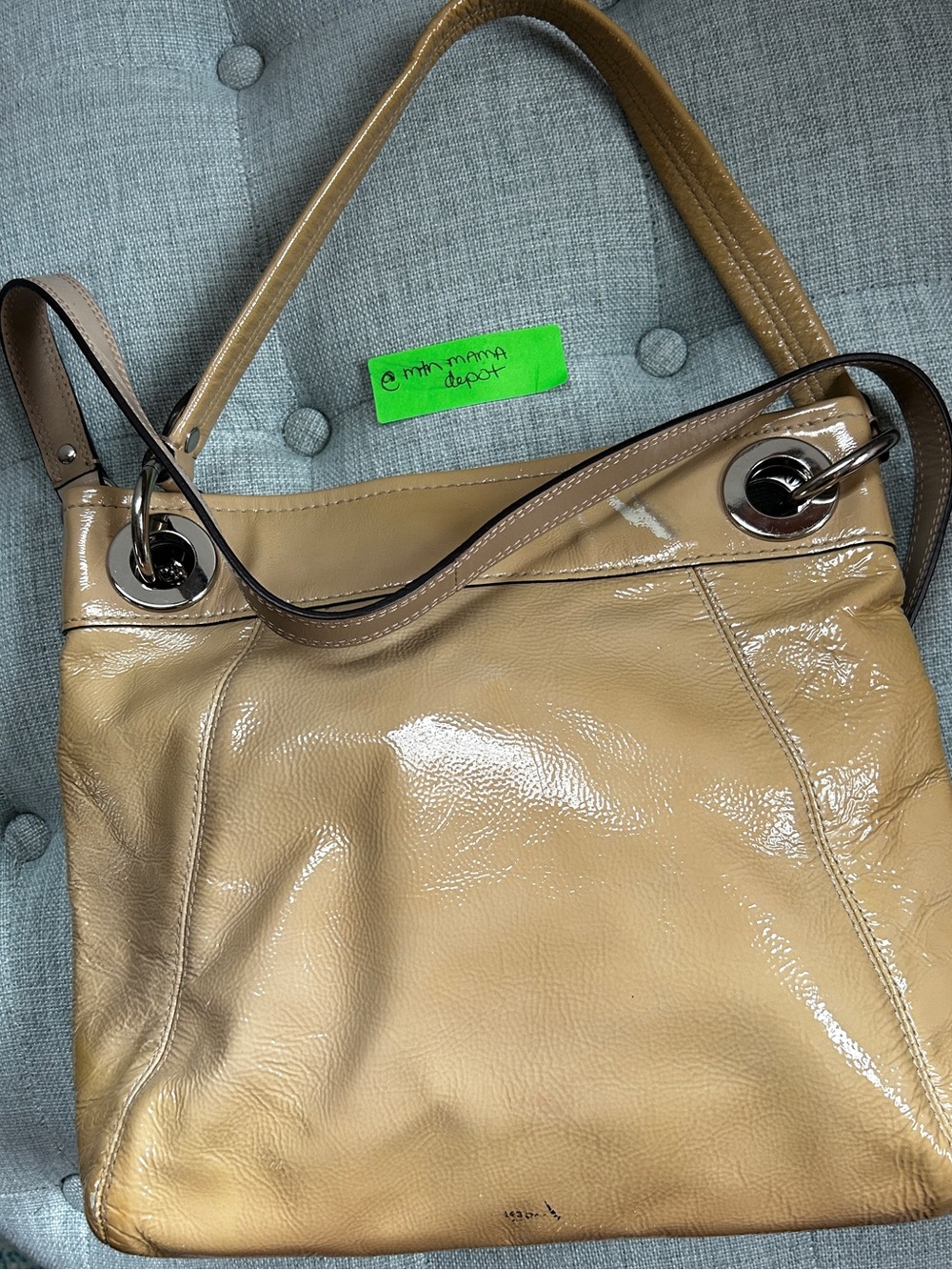 Coach Ashley Hippie F17953 Patent Leather Convertible Crossbody Bag Y2K - Picture 8 of 11